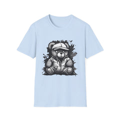 Cool Urban Bear Unisex Softstyle Teddy T-Shirt - Stylish Graphic Tee for Casual Wear