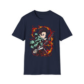 DEMONSSLAYER ANIME Printed T-Shirt - Unisex Softstyle T-Shirt for Anime Fans