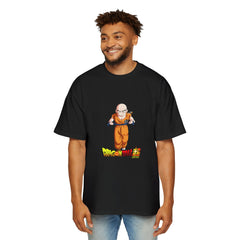 Dragon Ball Z Krillin Men's Heavy Oversized Tee - Comfortable Anime Shirt