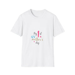 My 1st Mother's Day Parents T-Shirt - Unisex Softstyle Tee for New Moms
