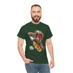 Rad Fox Skater--Printed Graffiti