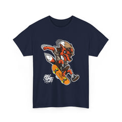 Rad Fox Skater--Printed Graffiti