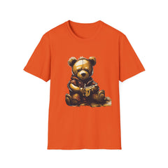 Cute Illustrated Bear Unisex Softstyle Teddy T-Shirt