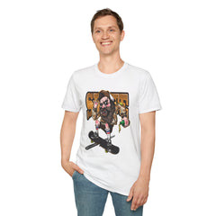 Skateboard Graffiti Graphic T-Shirt - Retro Skate Vibe, Unisex Softstyle Tee