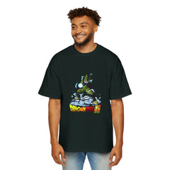 Men's Oversized Dragon Ball Tee - Retro Anime Graphic T-Shirt