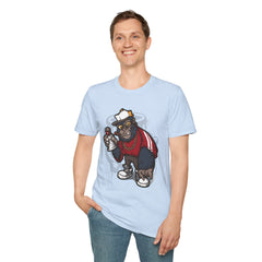 Cool Urban Bear Graffiti Unisex Softstyle T-Shirt