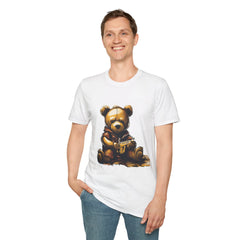 Cute Illustrated Bear Unisex Softstyle Teddy T-Shirt