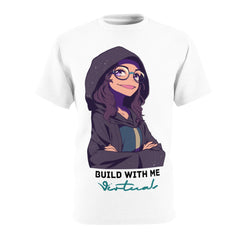 Virtuals Unisex Graphic Tee - Build With Me Virtual, Fun T-Shirt, Gamer Apparel, Personalized Gift, Gift for Gamers, Unique Casual Wear