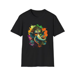 Devotional Printed T-Shirt - Colorful Art Tee for Spiritual Vibes