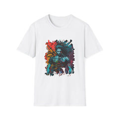 Devotional Printed T-Shirt with Bold Graphic Art | Perfect for Fans of Fantasy and Comic Culture
