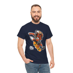 Rad Fox Skater--Printed Graffiti