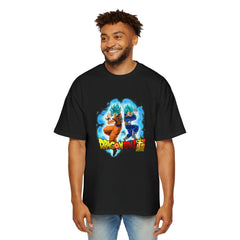 Dragon Ball Z Men's Heavy Oversized Tee - Bold Anime Graphic T-Shirt for Fans