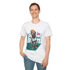 Skateboarder Graffiti Graphic Unisex Softstyle T-Shirt - Street Vibe Tee