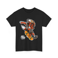Rad Fox Skater--Printed Graffiti