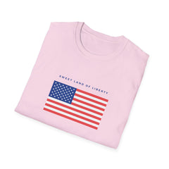 Unisex Softstyle Girls T-Shirt - Sweet Land of Liberty Graphic Tee