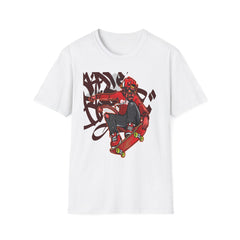 Skateboarder Graffiti Graphic Unisex T-Shirt - Perfect for Streetwear Enthusiasts