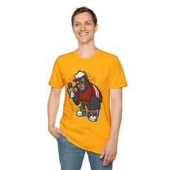 Cool Urban Bear Graffiti Unisex Softstyle T-Shirt