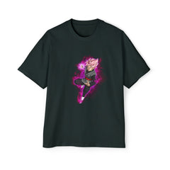 Men's Oversized Graphic Dragon Tee - Stylish Anime Superhero Design