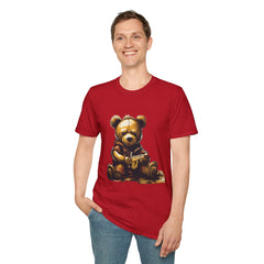 Cute Illustrated Bear Unisex Softstyle Teddy T-Shirt