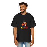 Dragon Ball Z Men's Heavy Oversized Tee - Iconic Anime Graphic T-Shirt