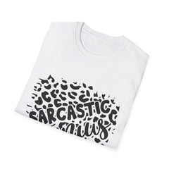 Sarcastic Genius Printed English quotes Unisex Softstyle T-Shirt