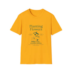Limited Edition 'Planting Flowers' Unisex Softstyle Girls T-Shirt – Perfect for Gardeners and Nature Lovers
