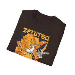DEMONSSLAYER ANIME Printed T-Shirt with Zenitsu Graphic - Cozy Anime Apparel