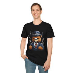 Gentleman Bear Graphic Teddy T-Shirt - Fun and Stylish Unisex Tee
