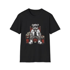 Funny Bear King Unisex Softstyle Teddy T-Shirt - Perfect for Casual Outings