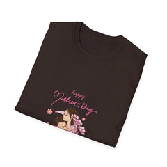 Happy Mother's Day Unisex Softstyle Parents T-Shirt - Floral Design