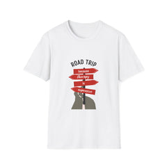 Road Trip Therapy Unisex Softstyle Girls T-Shirt - Adventure & Humor