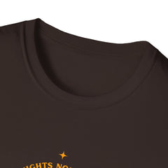 Mountain Nights Unisex Softstyle Girls T-Shirt - Adventure Awaits Design
