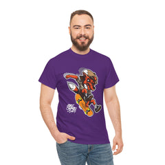 Rad Fox Skater--Printed Graffiti