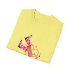 Sunshine Mixed Tee - Unisex Softstyle Girls T-Shirt with Fun Western Vibe