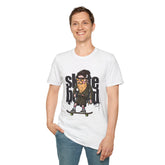 Skateboarder Graffiti Graphic Unisex Softstyle T-Shirt - Perfect for Skate Lovers