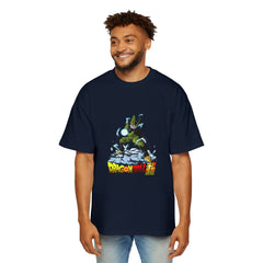 Men's Oversized Dragon Ball Tee - Retro Anime Graphic T-Shirt