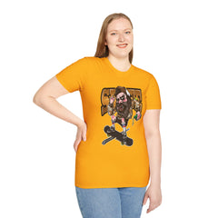 Skateboard Graffiti Graphic T-Shirt - Retro Skate Vibe, Unisex Softstyle Tee