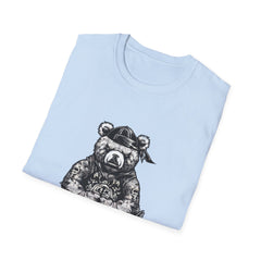 Cool Bear Graphic Unisex Softstyle Teddy T-Shirt - Perfect for Casual Wear