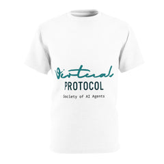 Virtual Protocol Unisex Tee, AI Agents Shirt, Tech Fashion, Geeky Gift, Casual Wear, Unique Graphic Tee