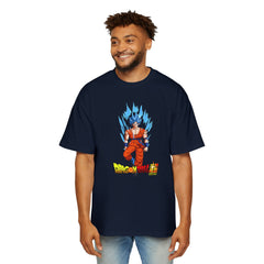 Dragon Ball Z Men's Heavy Oversized Tee - Anime Graphic Shirt for Fans
