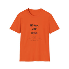 Empowering Woman Wife Boss Girls T-Shirt - Unisex Softstyle Tee