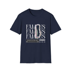 Famous Vibes Unisex Softstyle Girls T-Shirt - Trendy Graphic Tee for Casual Wear