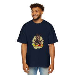 Dragon Fight Men's Heavy Oversized Tee - Streetwear Style
