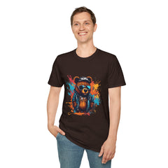 Cool Graphic Bear Unisex Teddy T-Shirt - Retro Vibe Streetwear