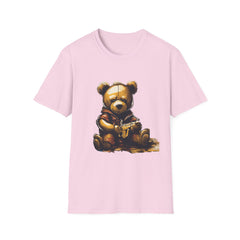 Cute Illustrated Bear Unisex Softstyle Teddy T-Shirt