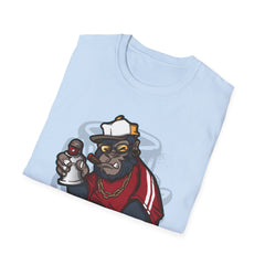 Cool Urban Bear Graffiti Unisex Softstyle T-Shirt