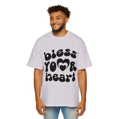 Men's Oversized T-Shirt - 'Bless Your Heart' Retro Graphic Tee