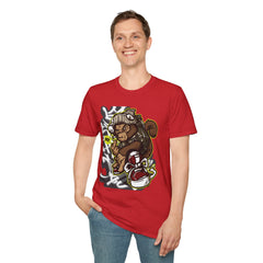 Urban Graffiti Art T-Shirt - Unisex Softstyle Tee with Cool Character Design