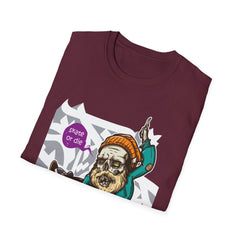 Skateboarder Graffiti Graphic Unisex T-Shirt - 'Skate or Die' Design