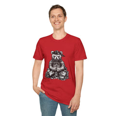 Cool Bear Graphic Unisex Softstyle Teddy T-Shirt - Perfect for Casual Wear